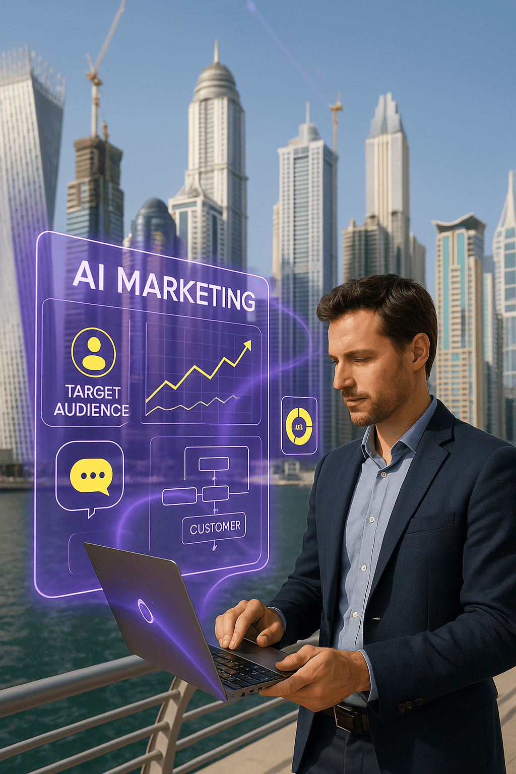 How to do AI marketing for a proptech business in dubai